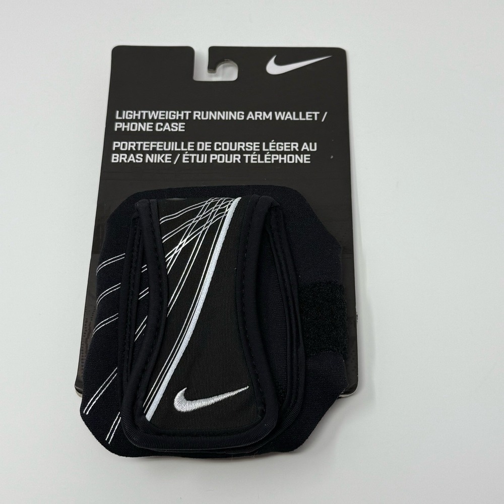 NIKE Lightweight Running Arm Wallet Phone Case Adult Unisex Color Black NEW